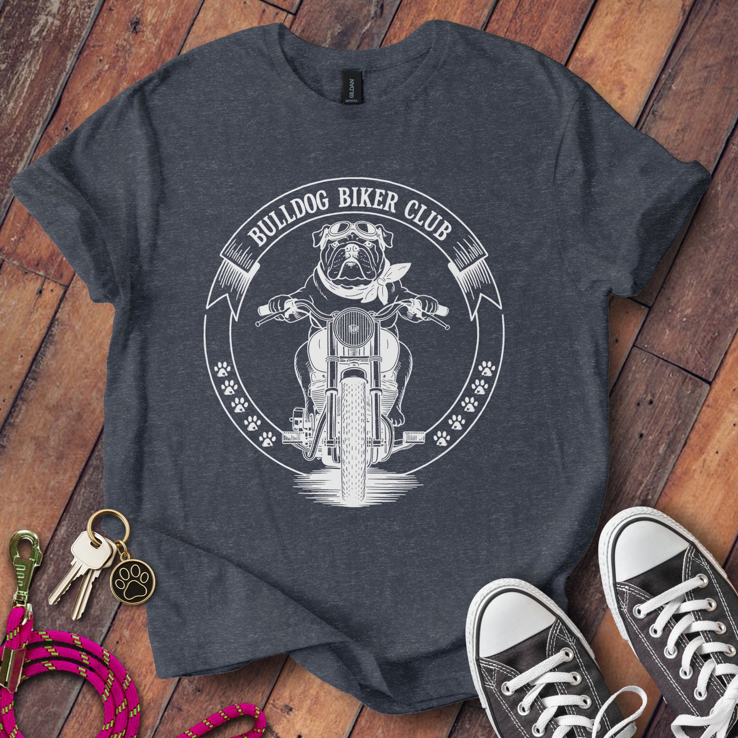 Bulldog Biker Club Graphic T Shirt product type