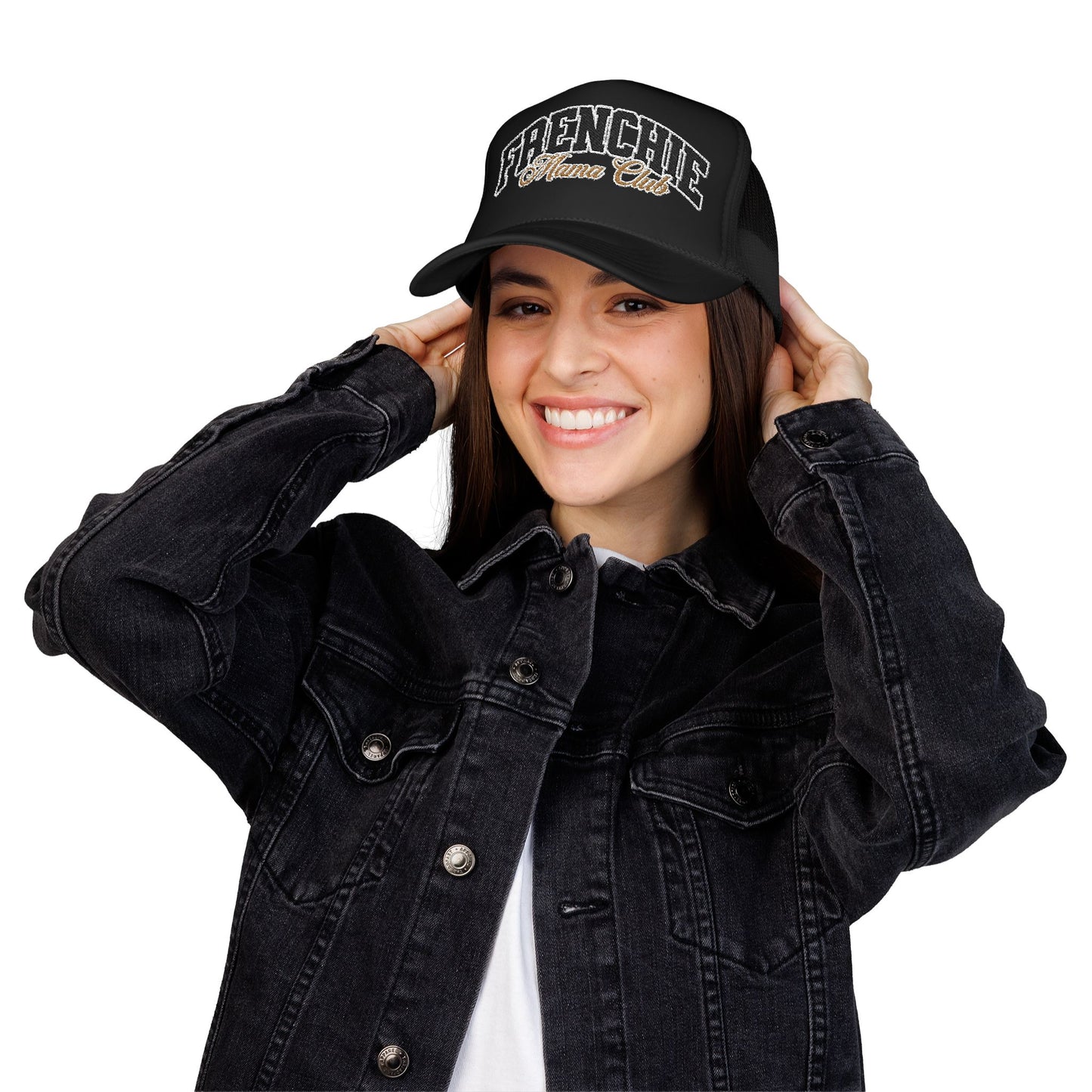Frenchie Mama Club Embroidered Trucker Hat
