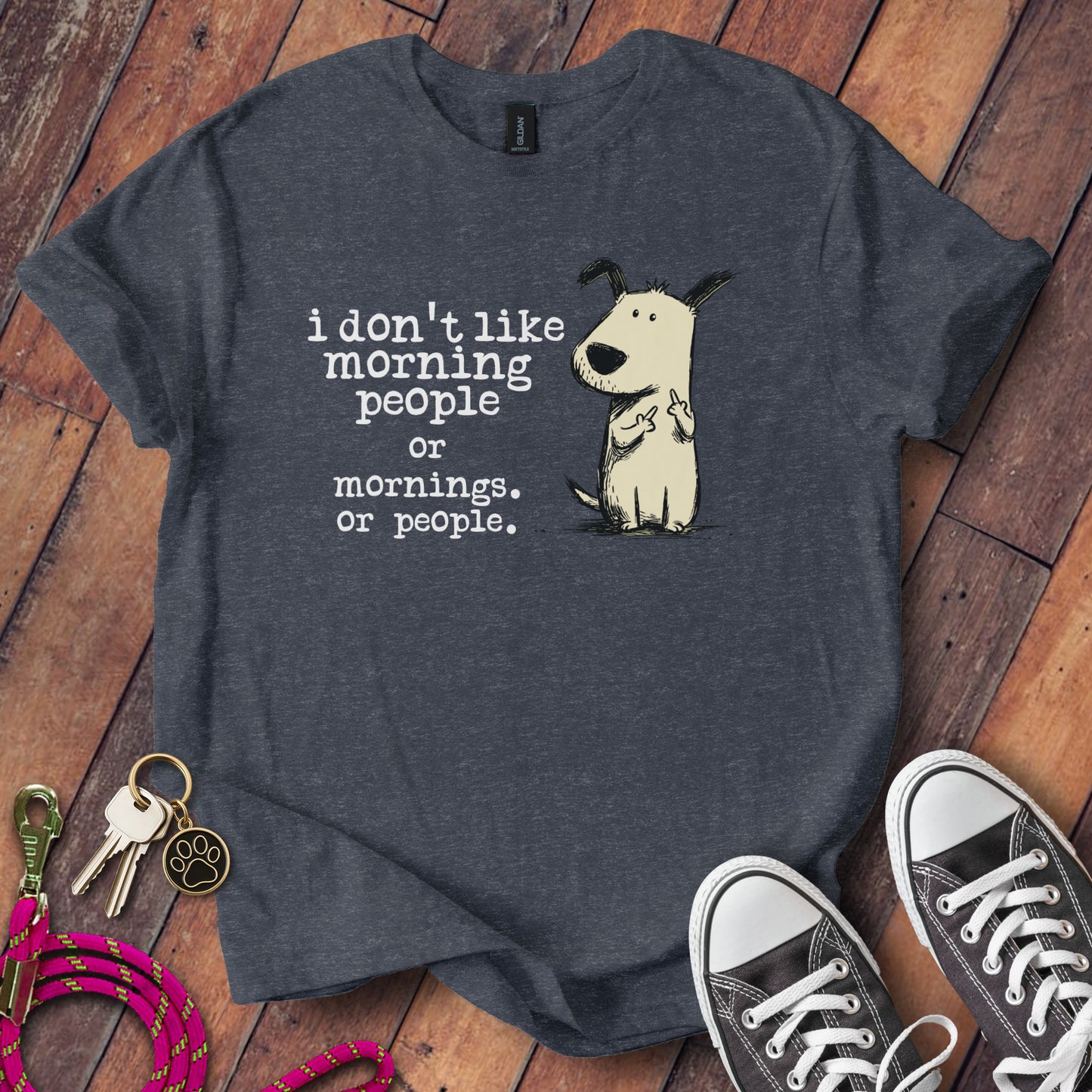Funny Dog Graphic Tee for Casual Wear Shirt product