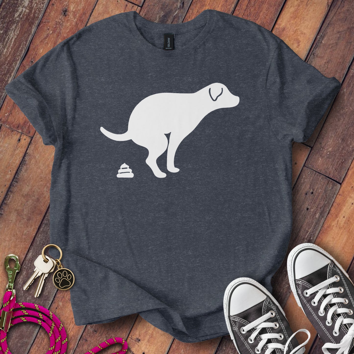 Funny Labrador Dog Pooping Graphic T-Shirt product