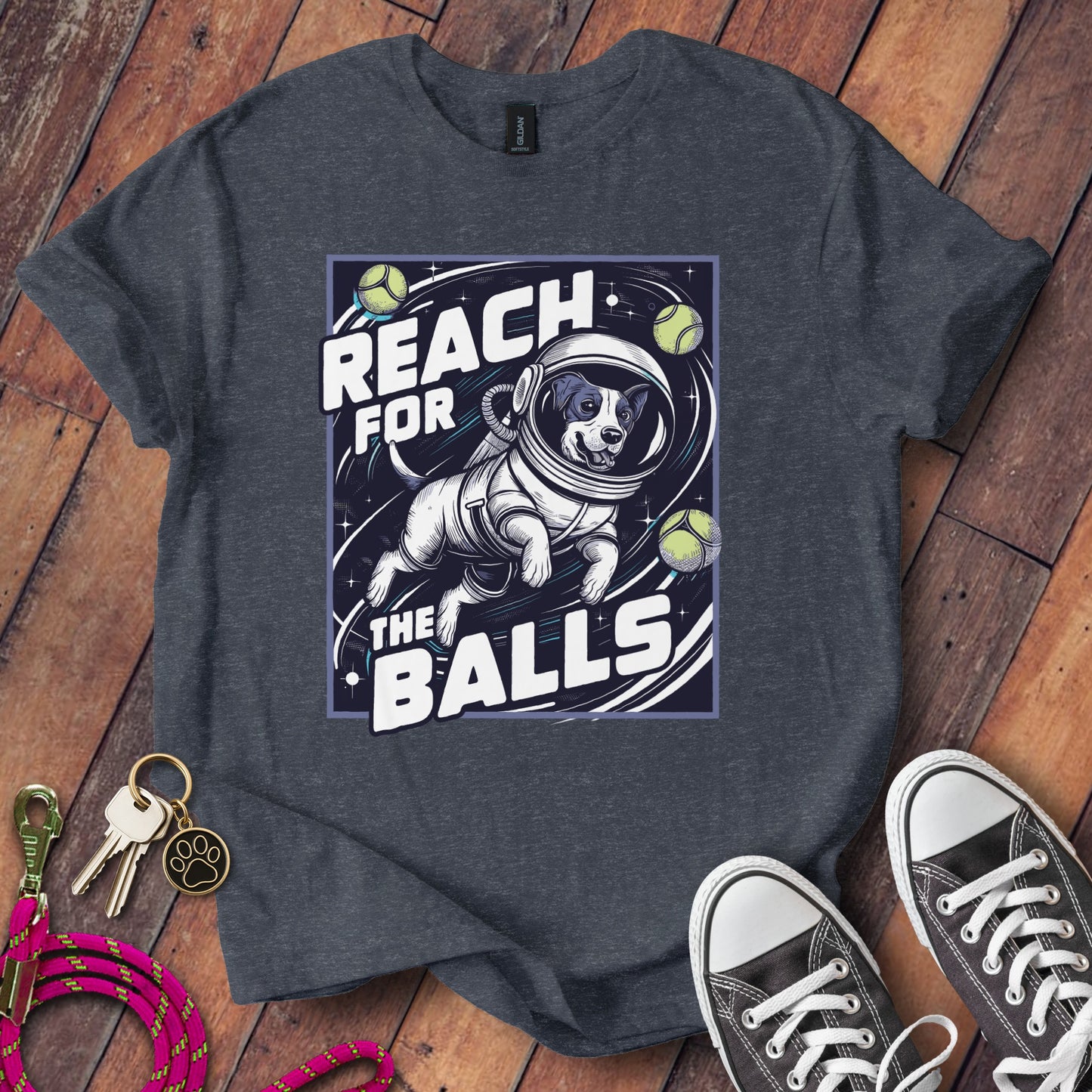 Reach For The Balls Funny Dog T-shirt product
