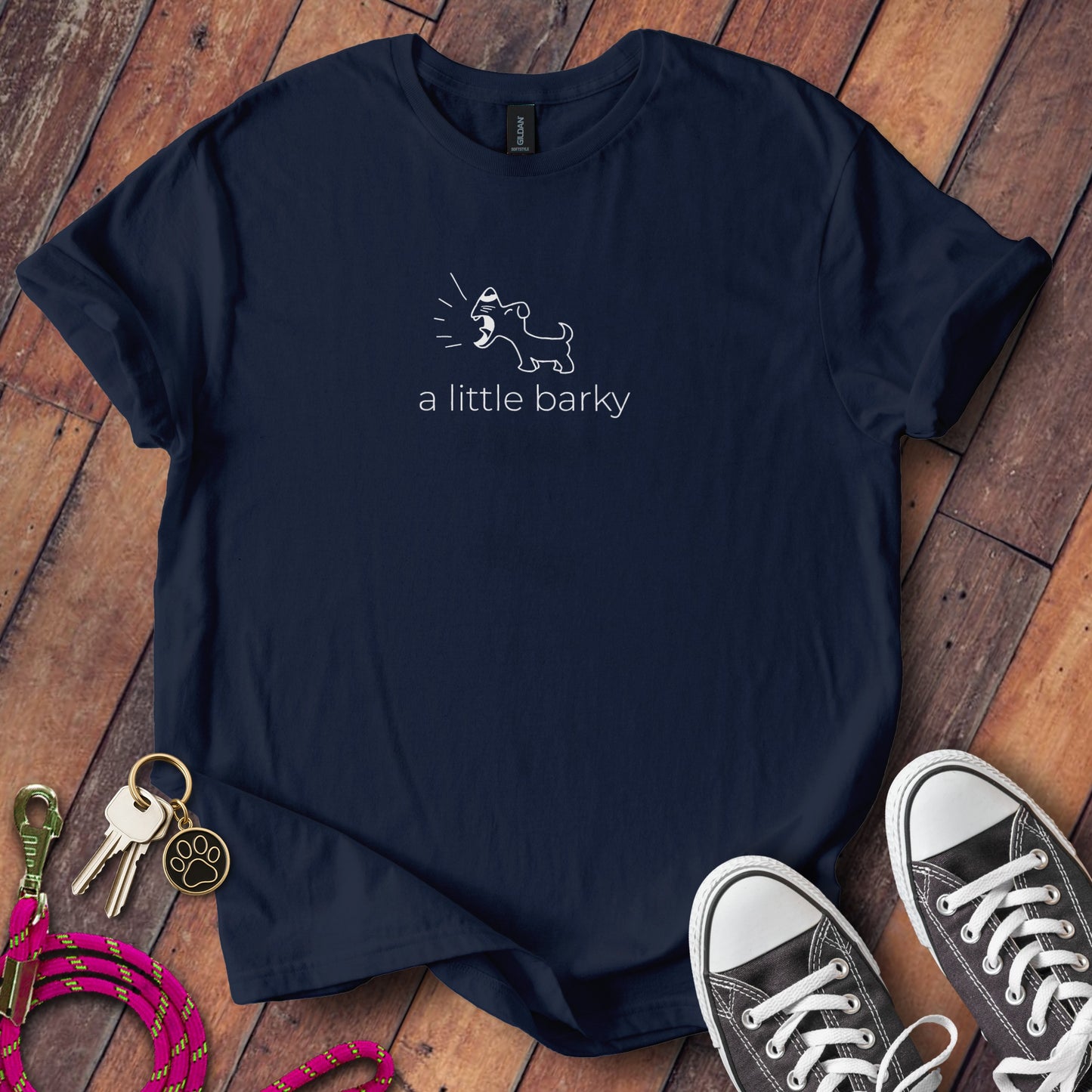 A Little Barky Funny Dog Lover Tee Shirt product