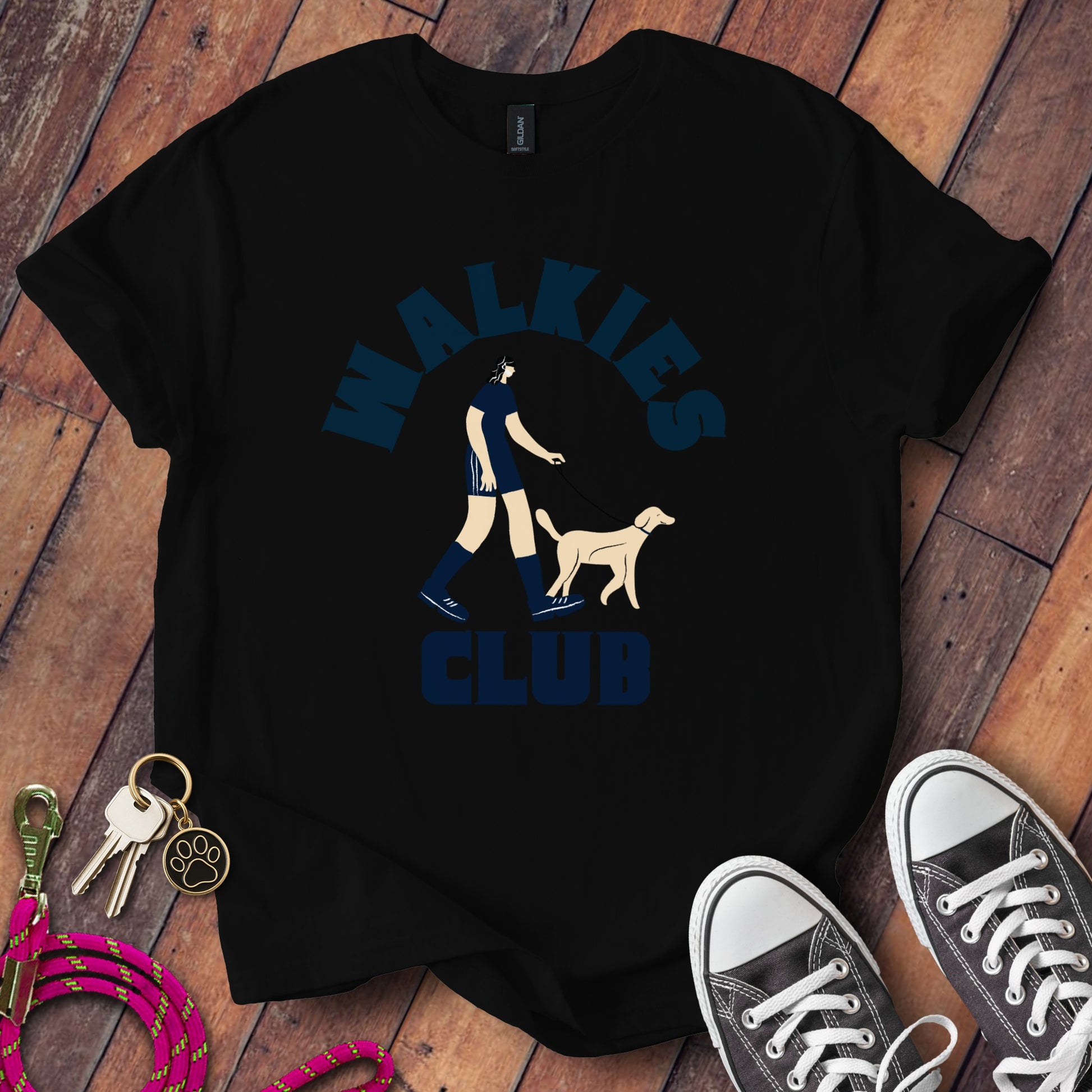 Walkies Club Graphic Tee Shirt for Pet Lovers Product Type