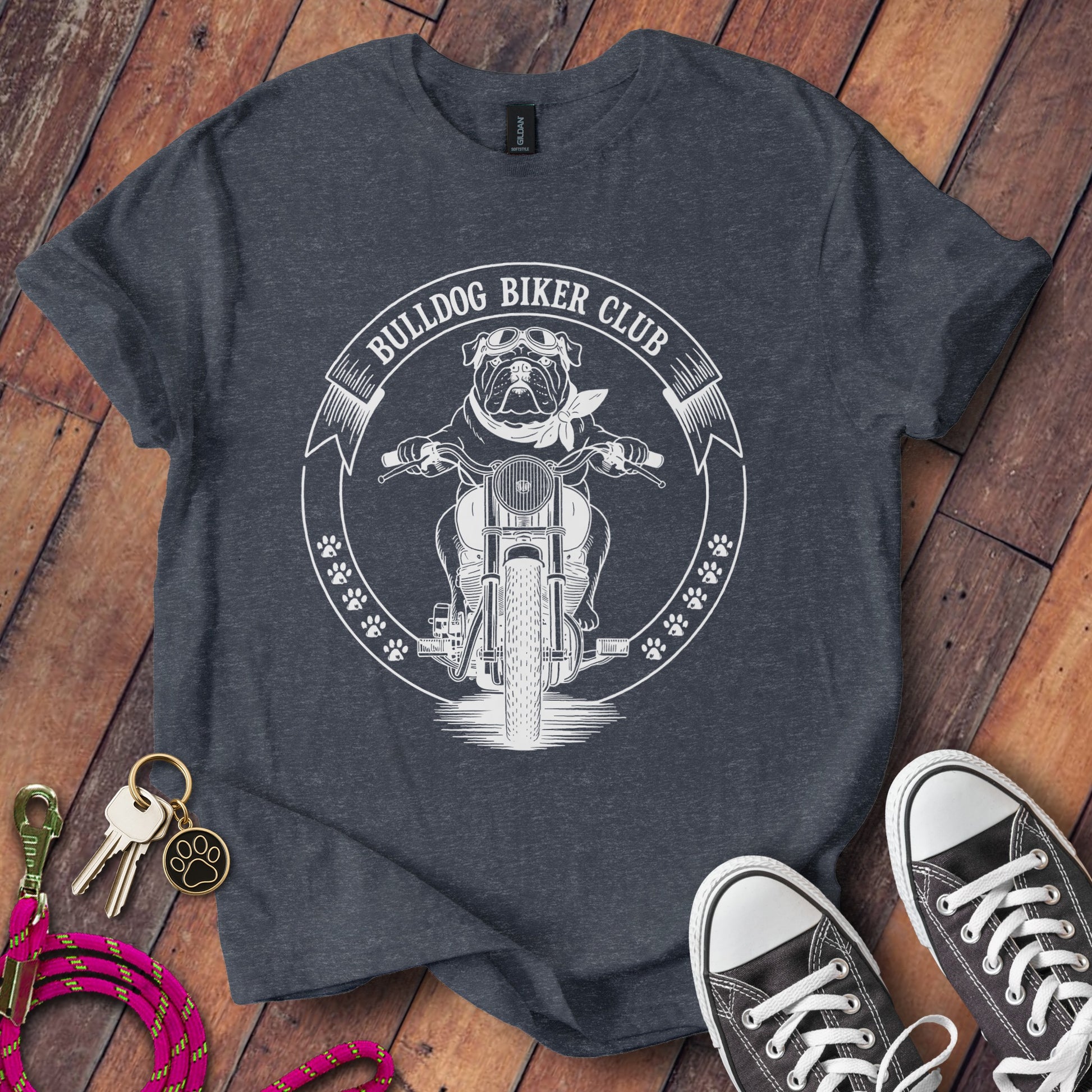 Bulldog Biker Club Graphic T Shirt product type