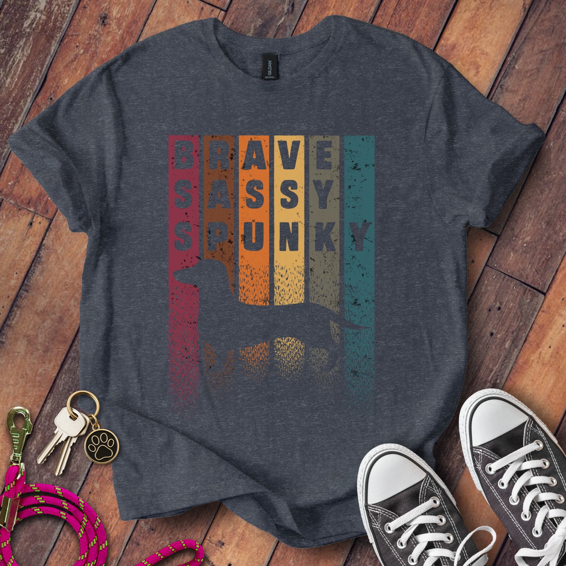 Brave Sassy Spunky Vintage Style Graphic T-Shirt product