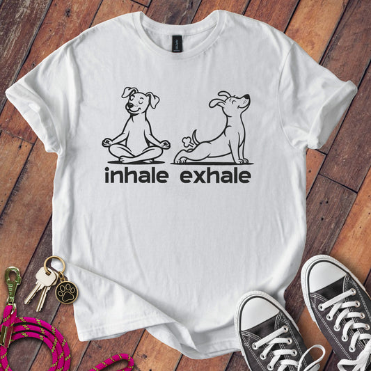 Inhale Exhale Dog Pose Graphic T-Shirt product type