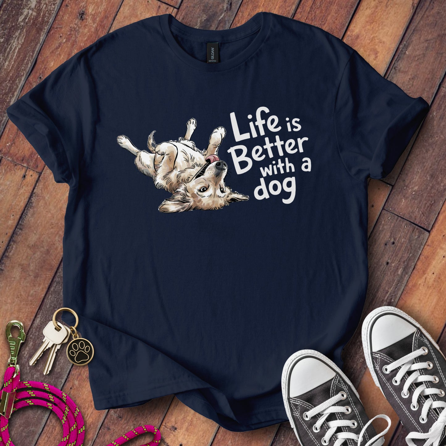 Life is Better with a Dog Graphic T-shirt product type