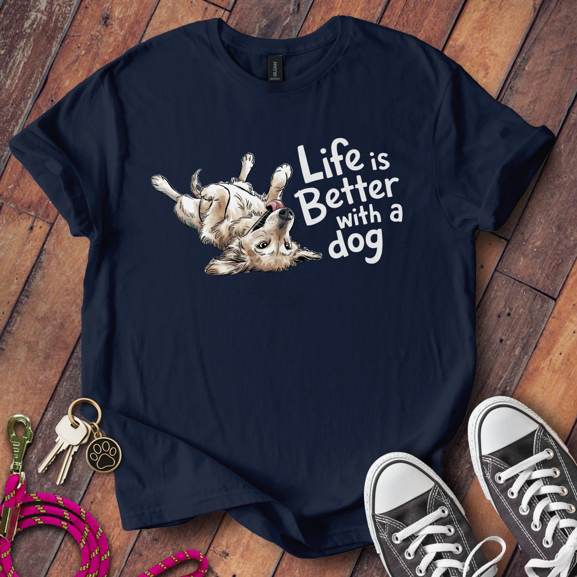 Life is Better with a Dog Graphic T-shirt product type