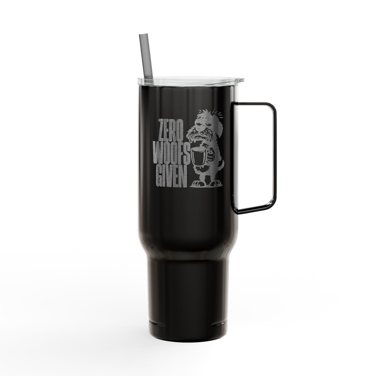 Zero Woofs Given 40oz Engraved Tumbler
