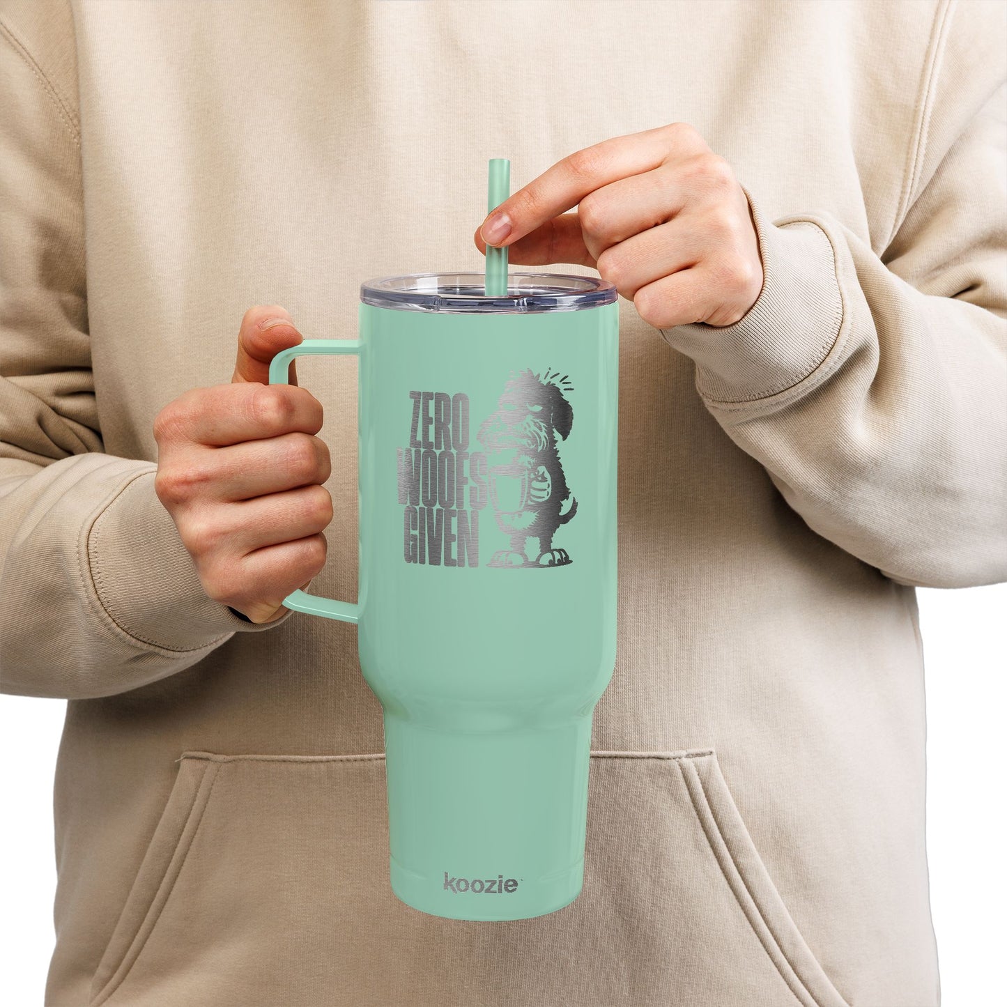 Zero Woofs Given 40oz Engraved Tumbler