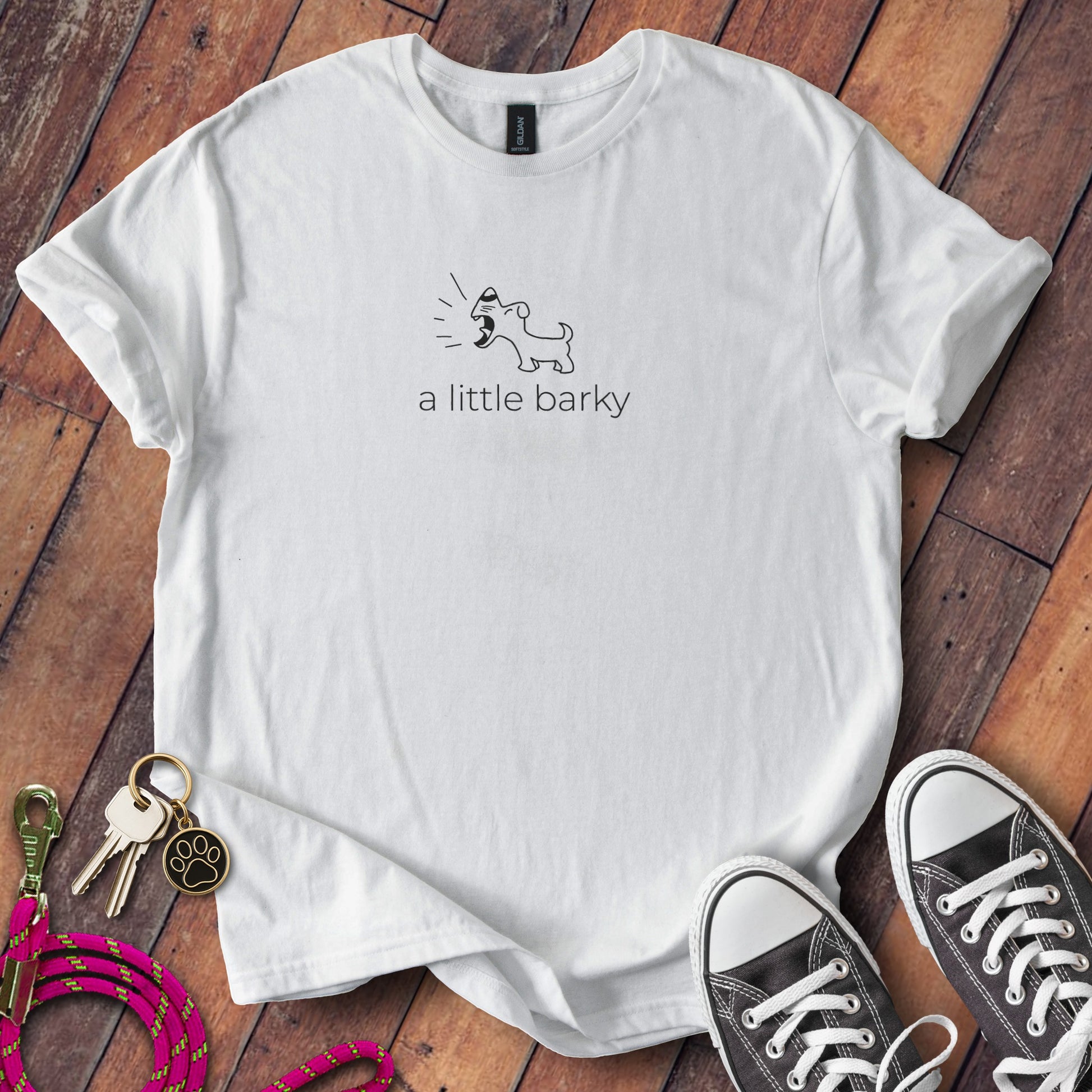 A Little Barky Casual White Animal Print T-Shirt product type