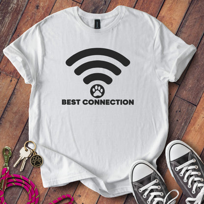 Best Connection WiFi Dog Lover Graphic T-Shirt product type
