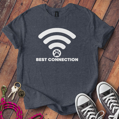 Best Connection Paw Print WiFi Graphic T-shirt product