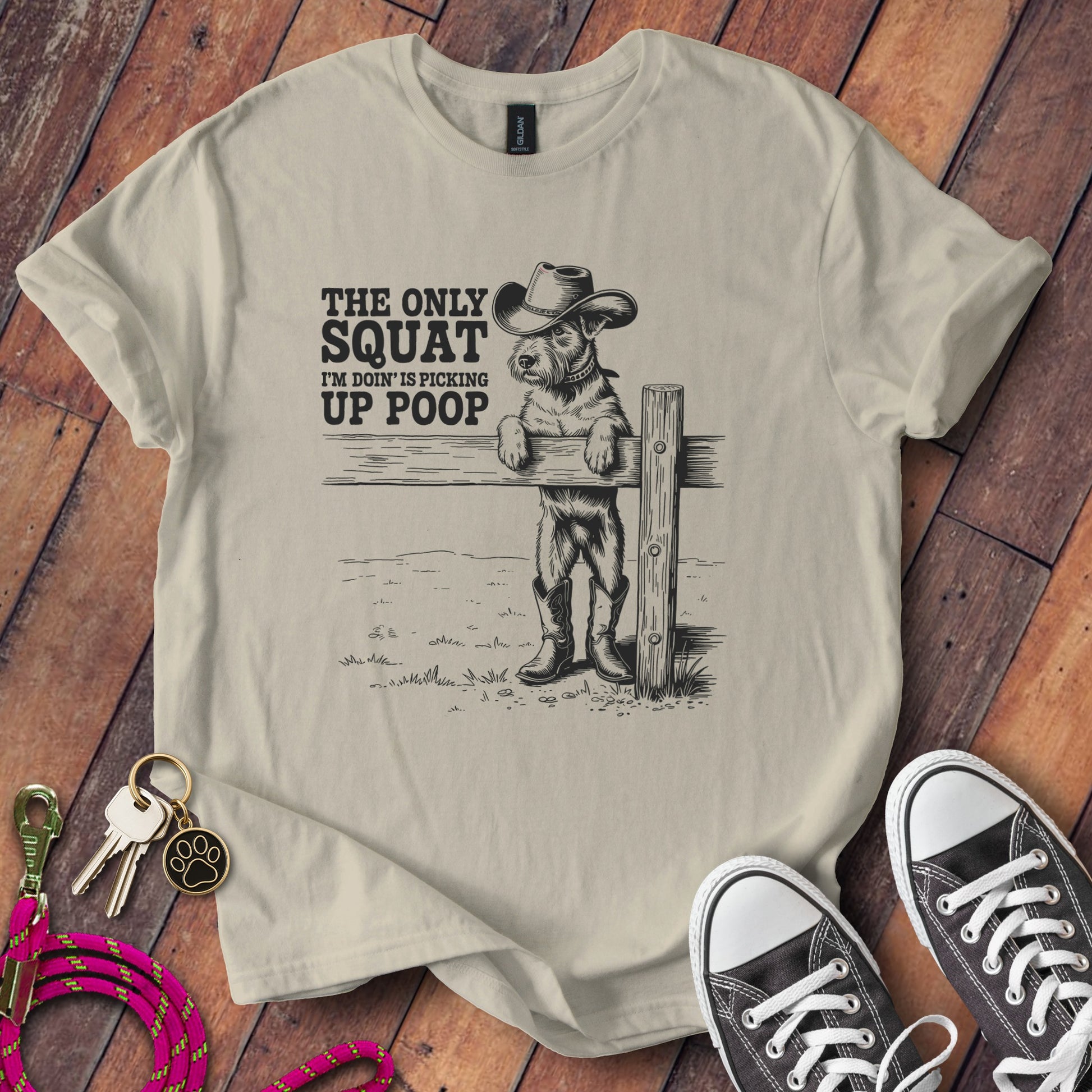 The Only Squat I'm Doin is Picking Up Poop T-shirt product