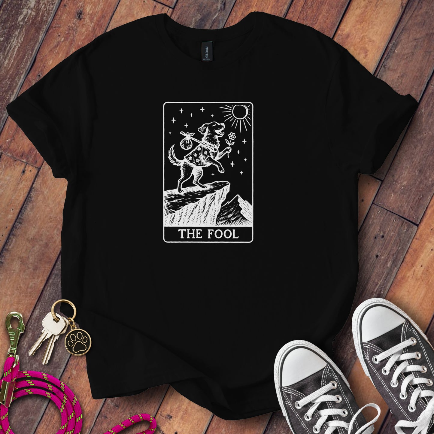 The Fool Tarot Graphic Tee Print Design Product Type
