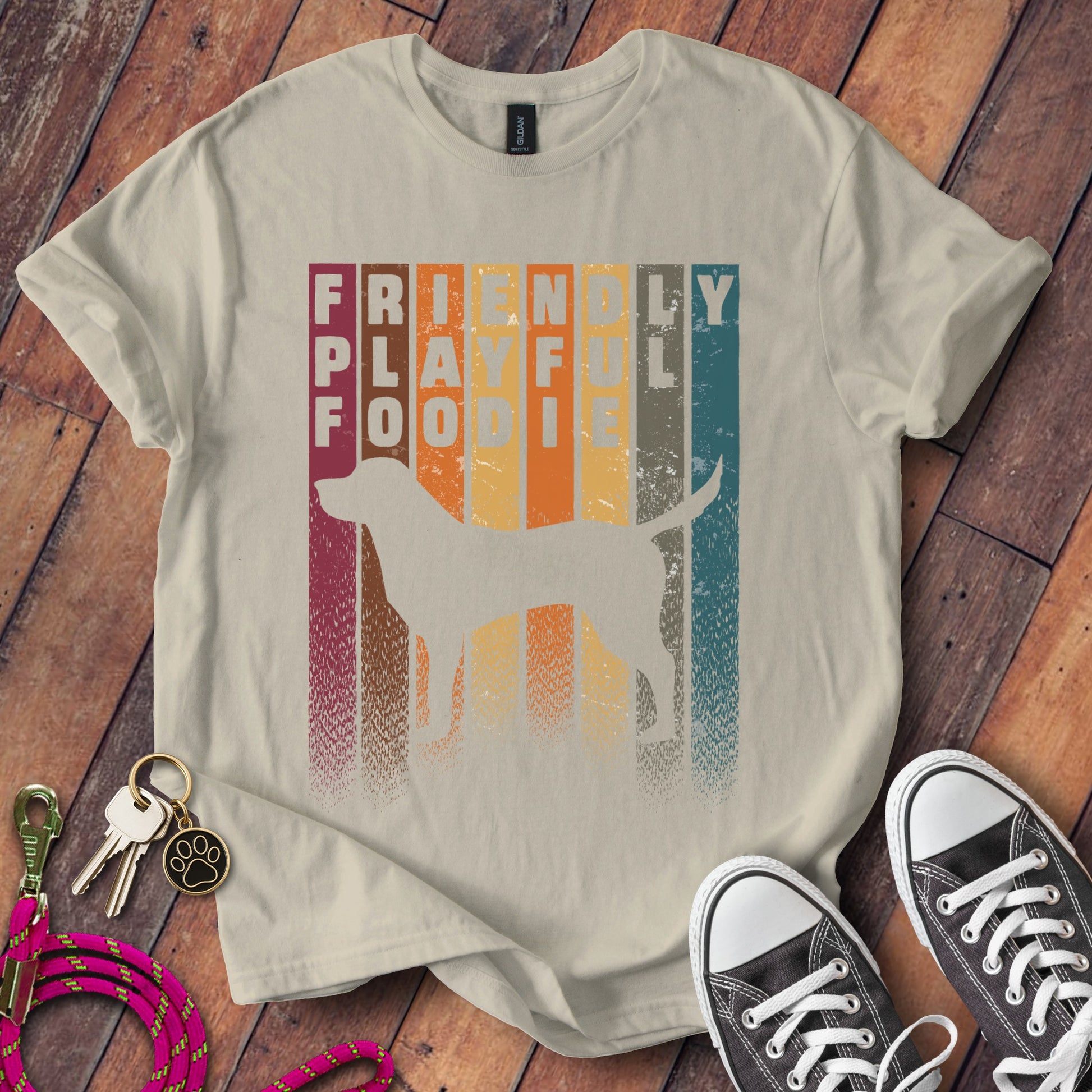 Friendly Playful Foodie Dog Graphic T-Shirt product