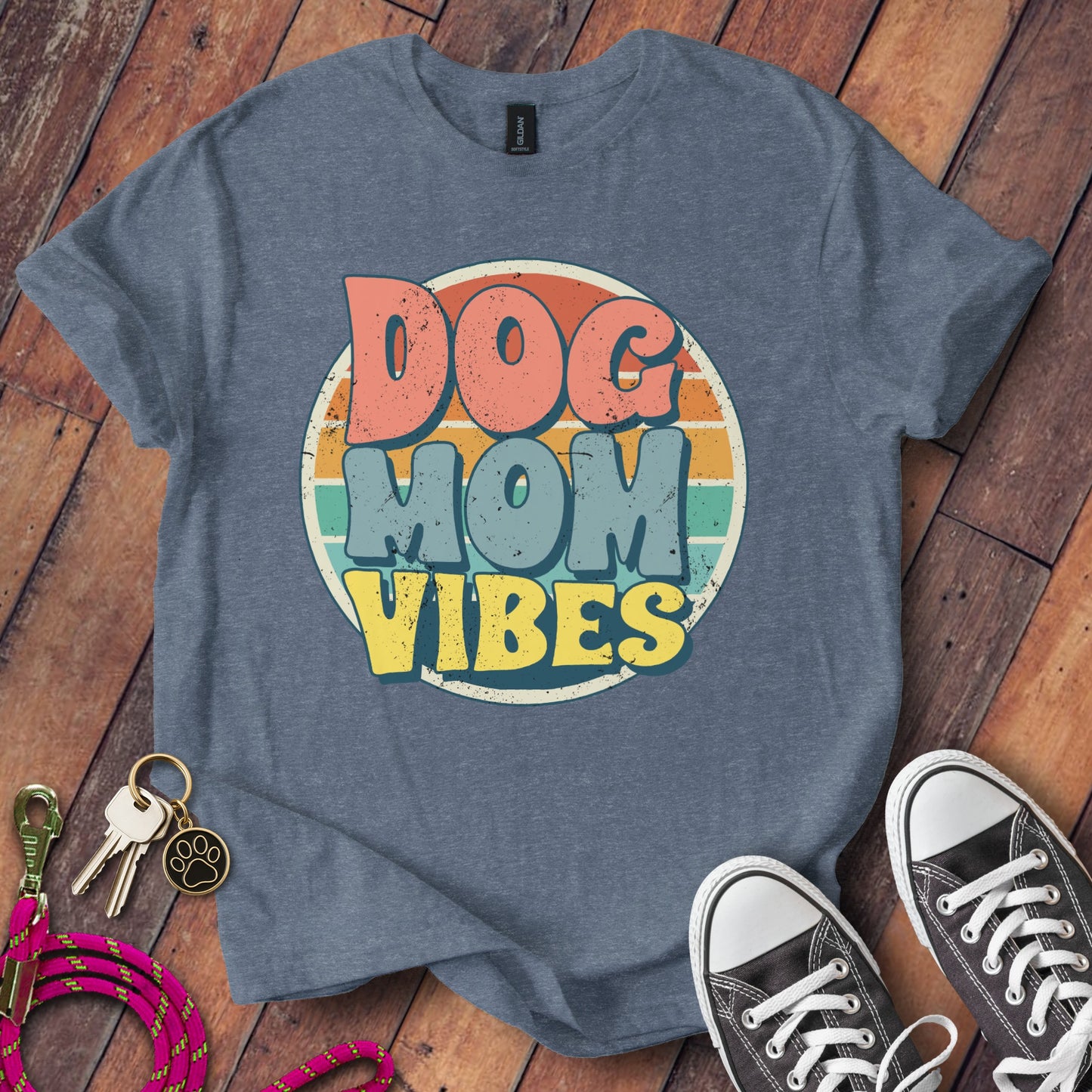 Dog Mom Vibes Graphic T-Shirt Product