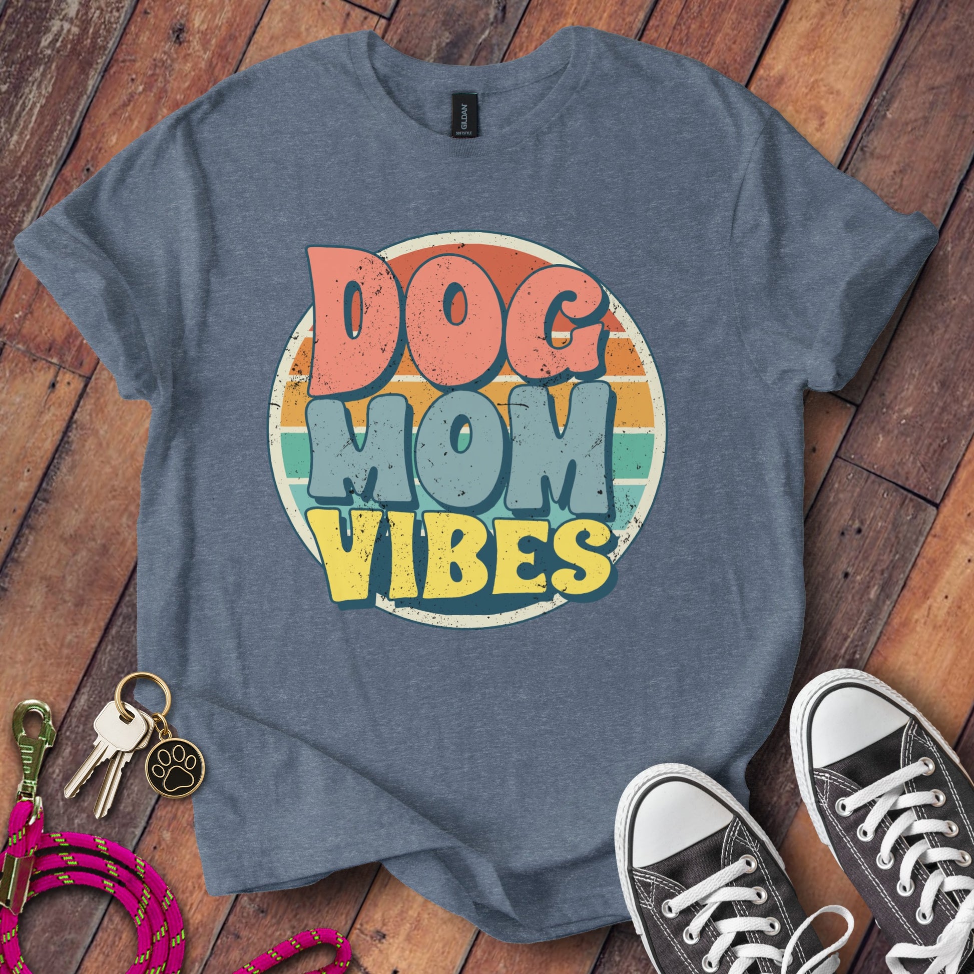 Dog Mom Vibes Graphic T-Shirt Product
