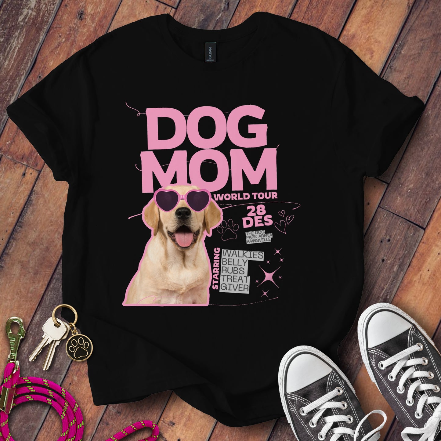 Dog Mom World Tour Graphic Tee Animal Lover product