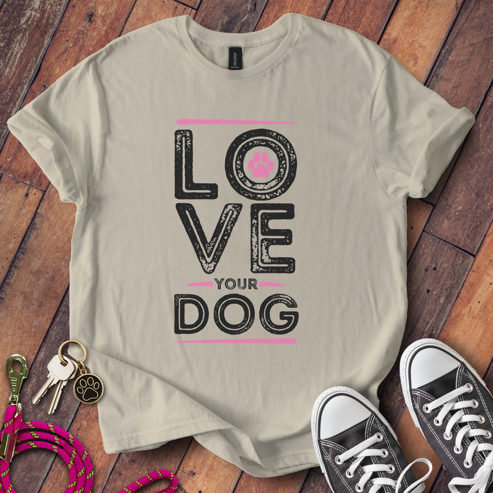 Love Your Dog Graphic Short Sleeve T-Shirt product
