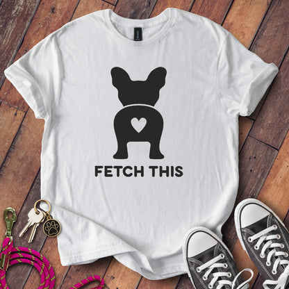 Fetch This Cute Dog Print Graphic Tee Shirt product