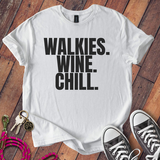 Walkies Wine Chill Printed Graphic Tee Product