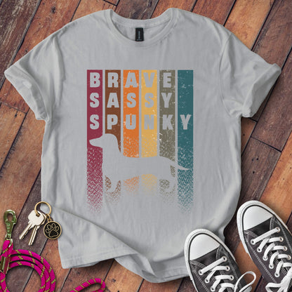 Brave Sassy Spunky Dog Graphic T-Shirt Casual Product
