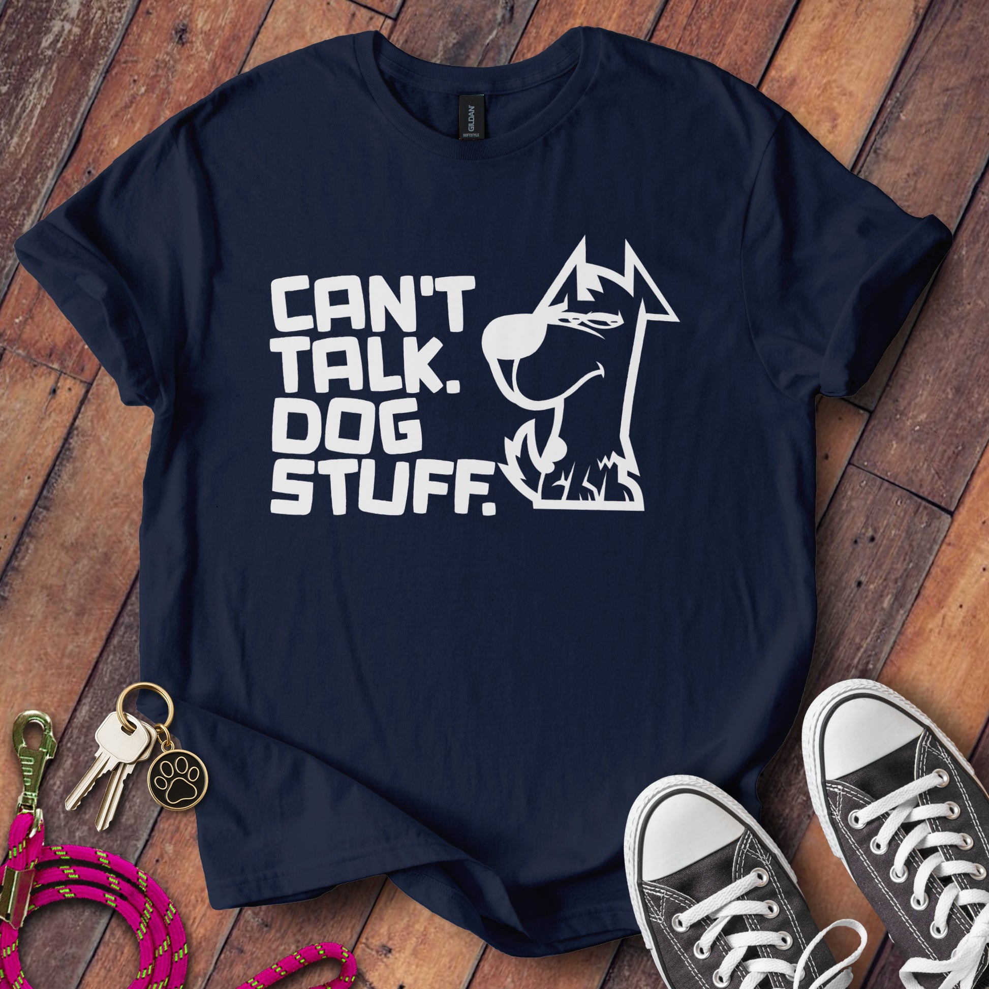 Can't Talk Dog Stuff Printed Graphic T-Shirt product type