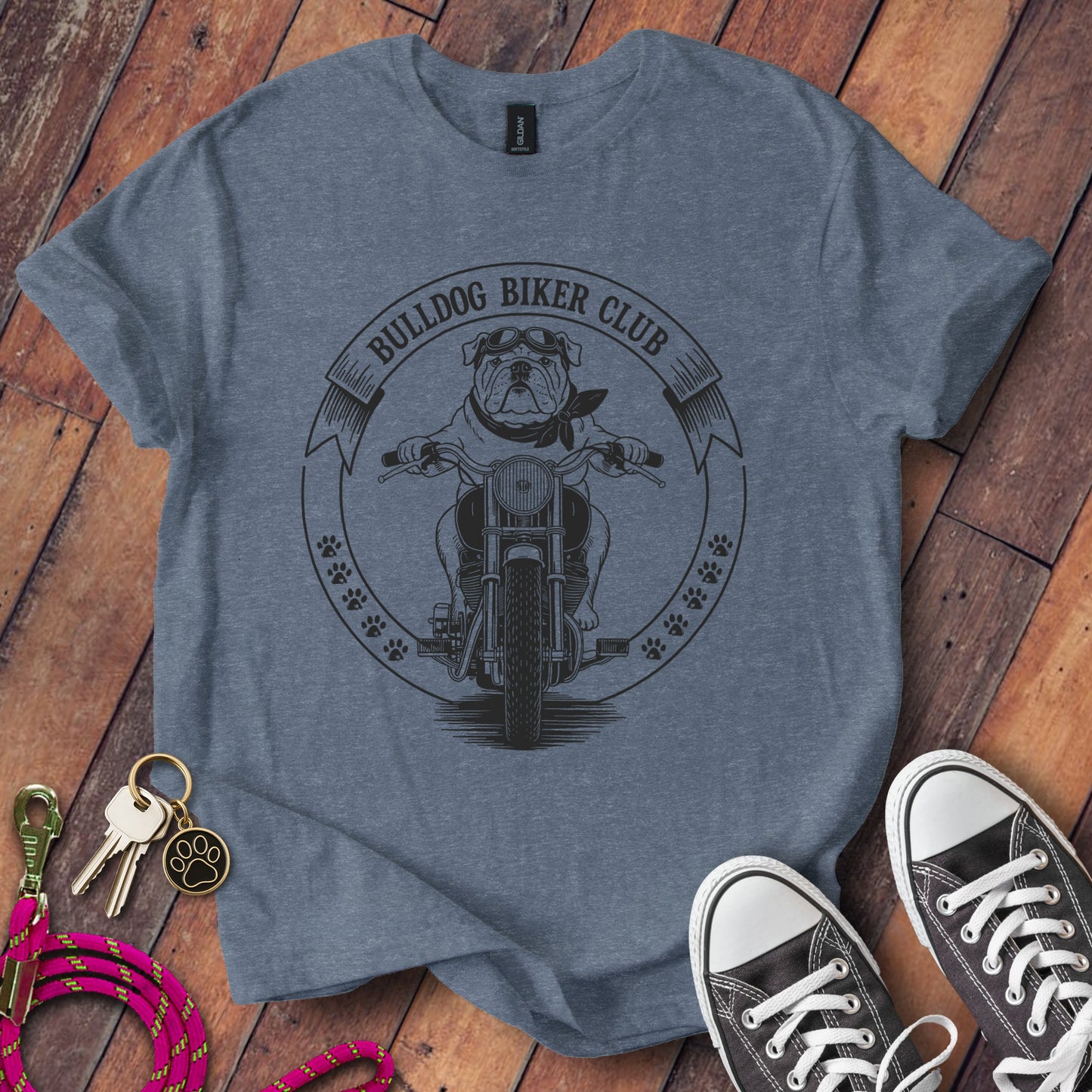 Bulldog Biker Club Graphic Tee shirt product