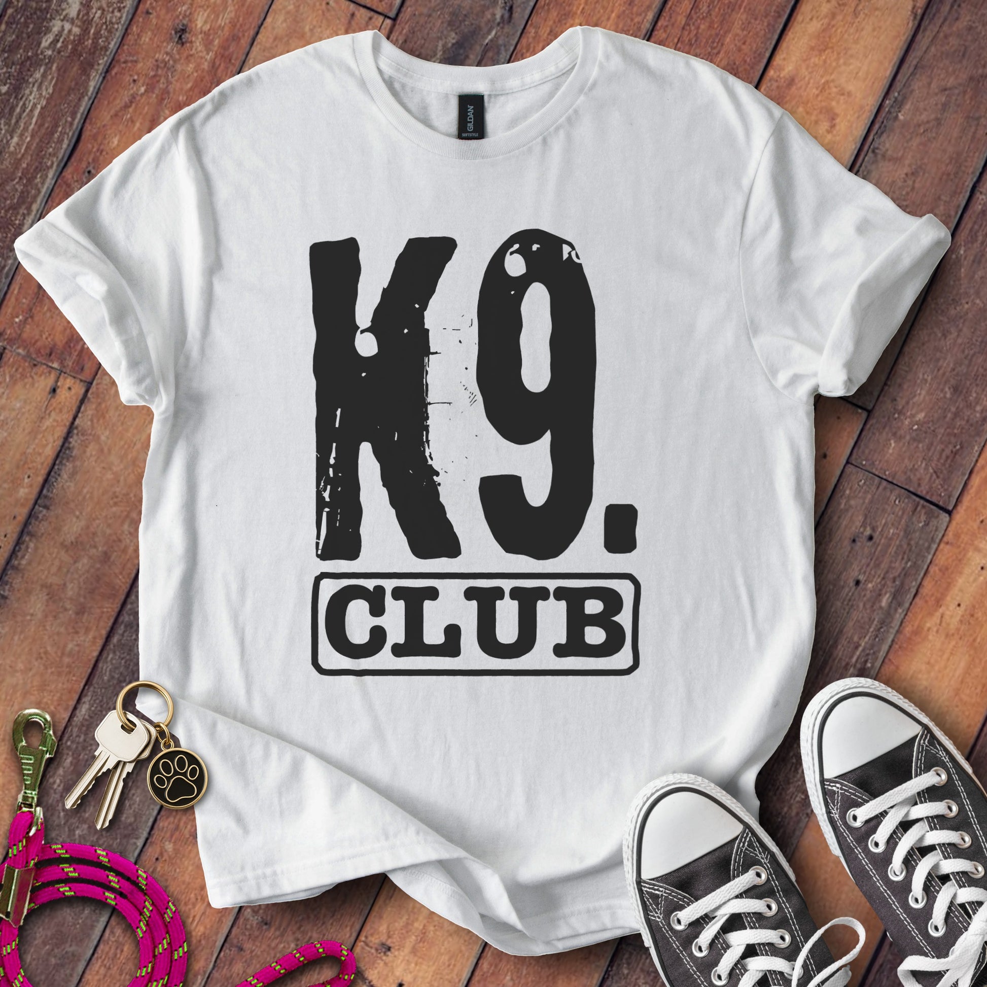 K9 Club Graphic Design White Comfy Shirt product type