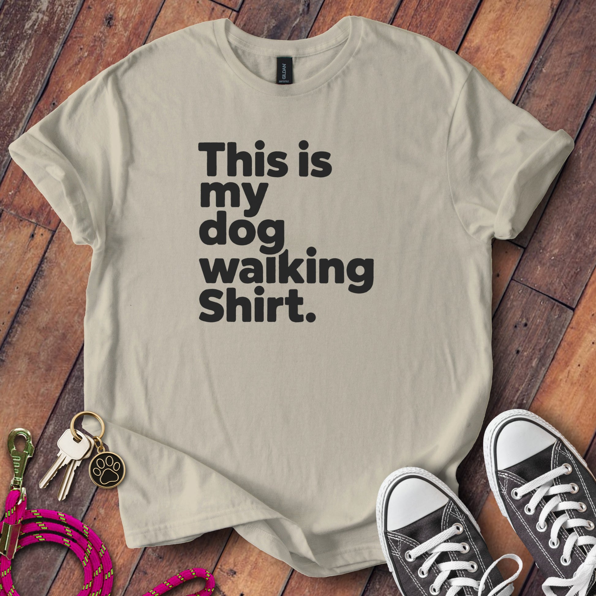 This is my dog walking shirt product type
