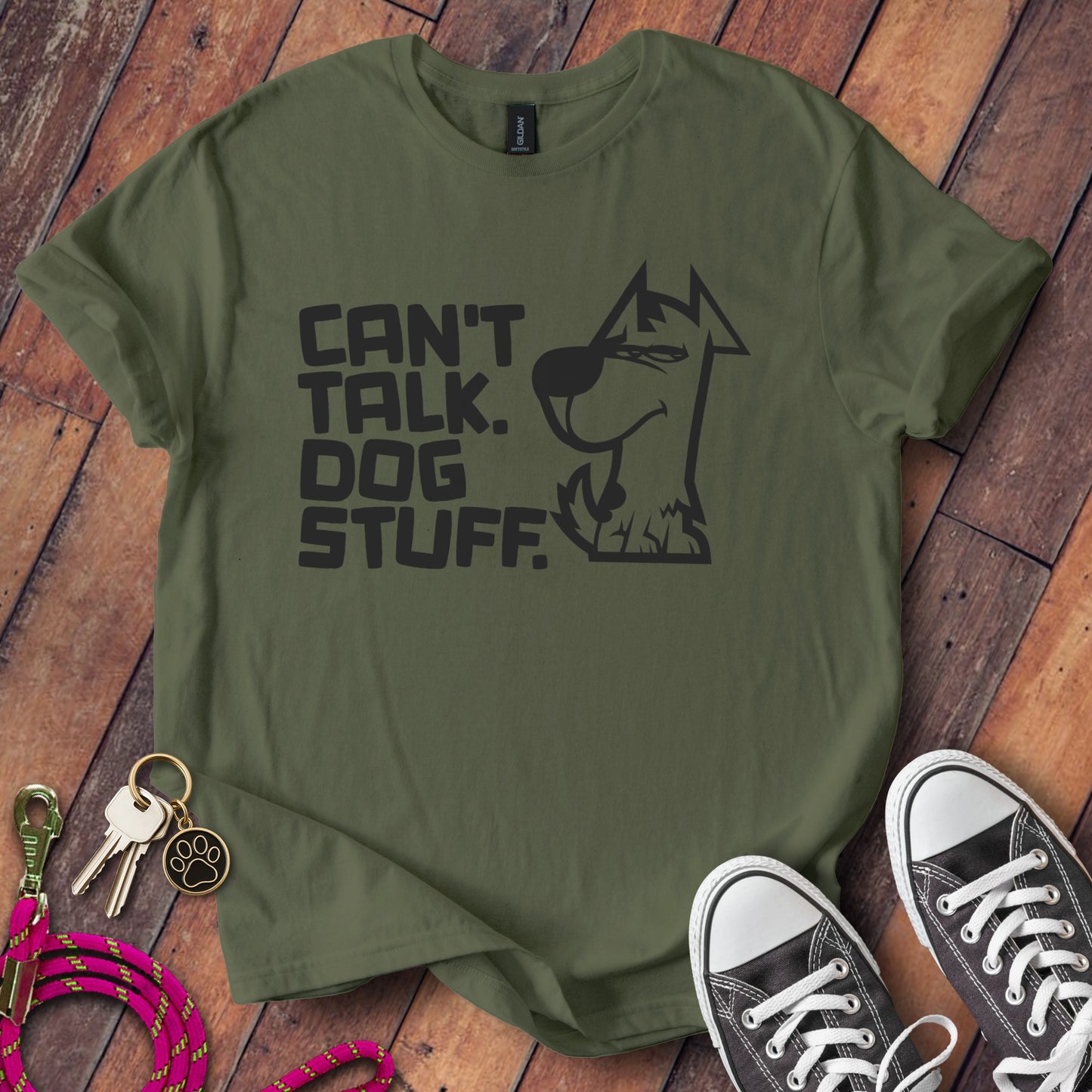 Can't Talk Dog Stuff Graphic T-shirt product