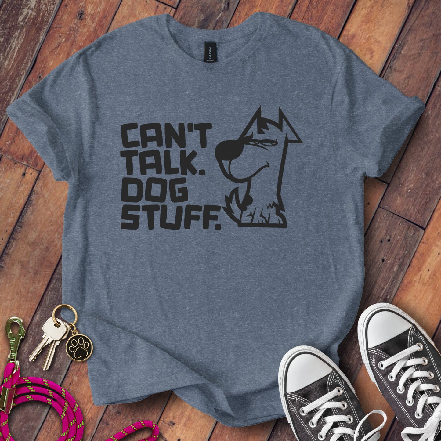 Can't Talk Dog Stuff Graphic T Shirt product type