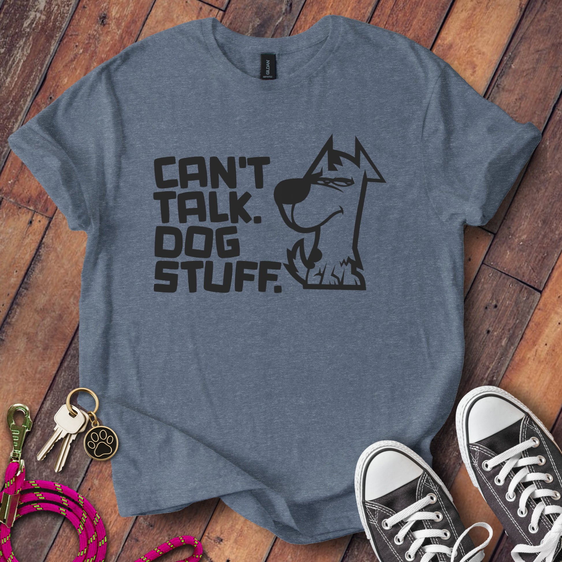 Can't Talk Dog Stuff Graphic T Shirt product type