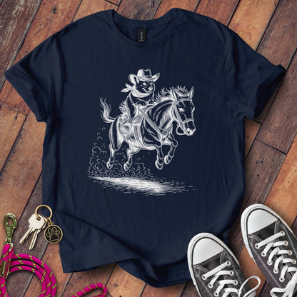 Cowboy Riding Horse Graphic Printed T-shirt product