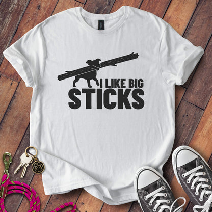Dog Lover Graphic Tee I Like Big Sticks T-Shirt product
