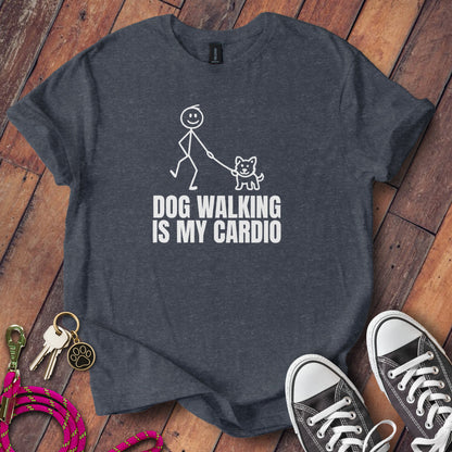Dog Walking Is My Cardio Graphic T-Shirt product type