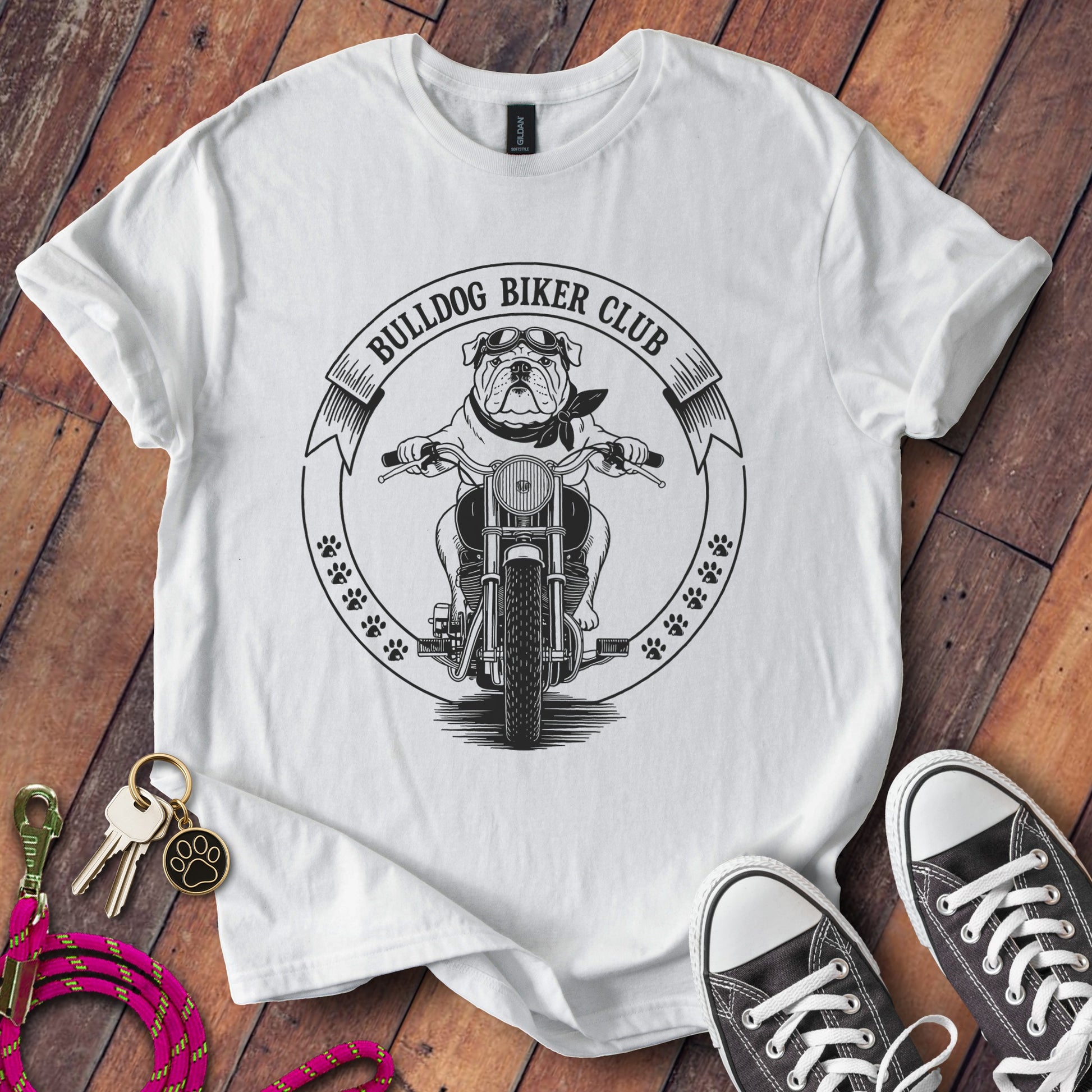 Bulldog Biker Club Graphic Tee Shirt product