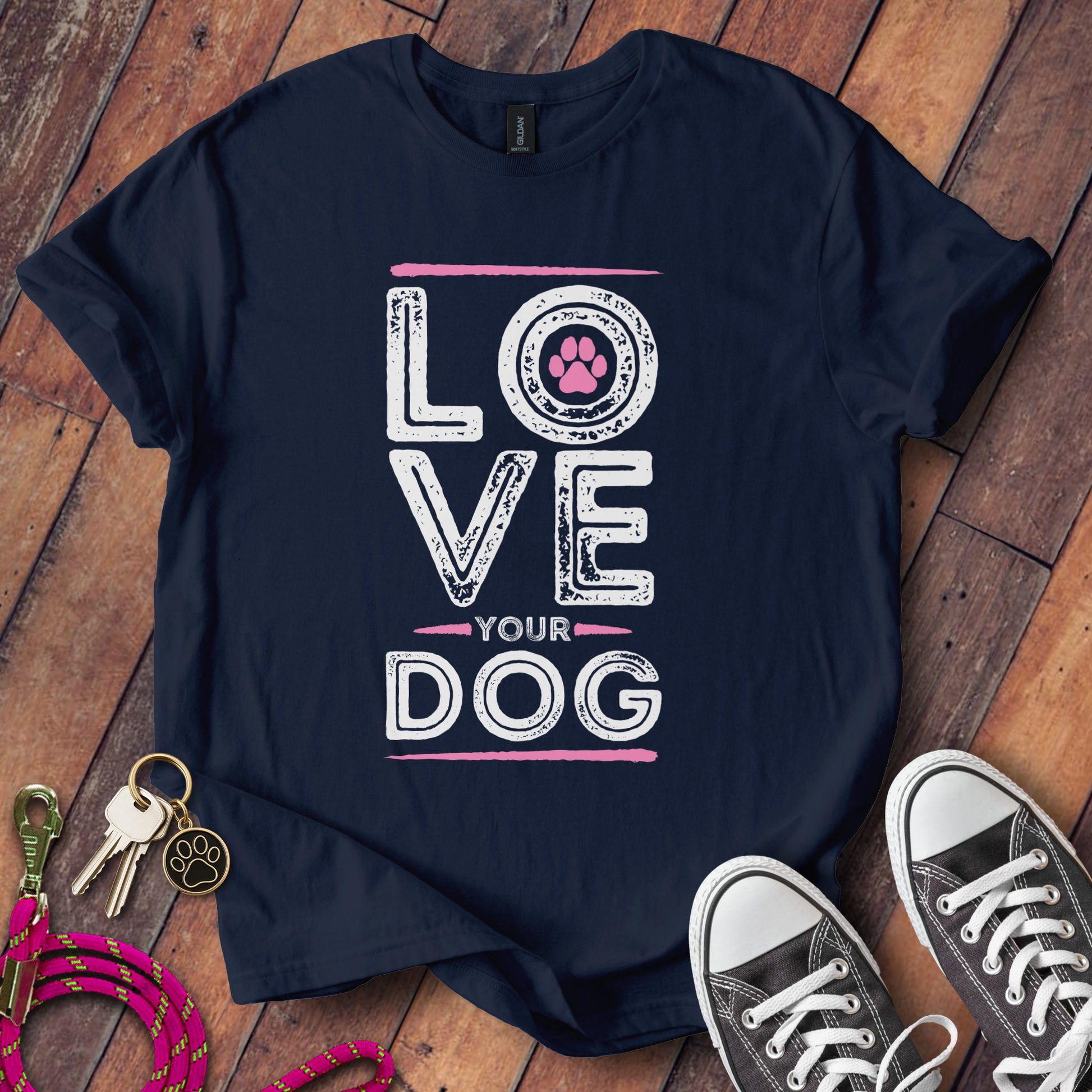 Love Your Dog Graphic Tee Casual Clothing Product
