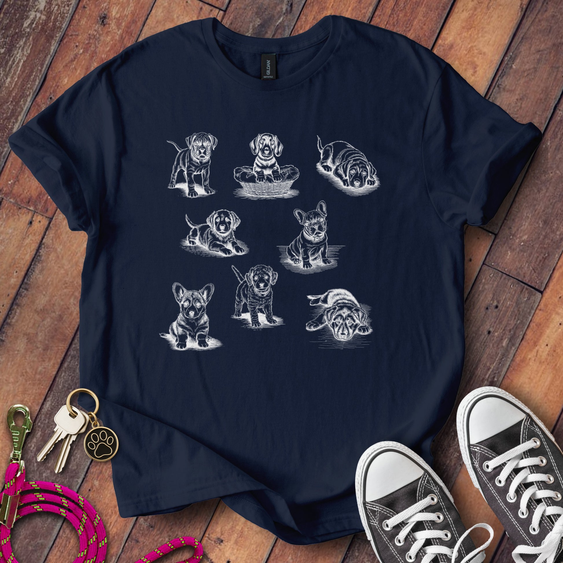 Adorable Illustrations of Dogs T-Shirt product type