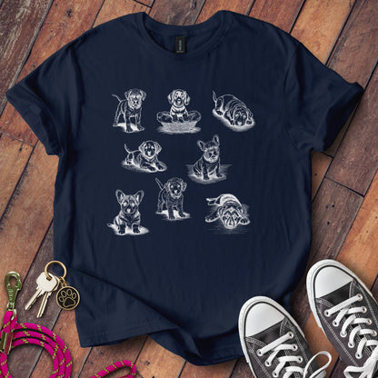 Adorable Illustrations of Dogs T-Shirt product type