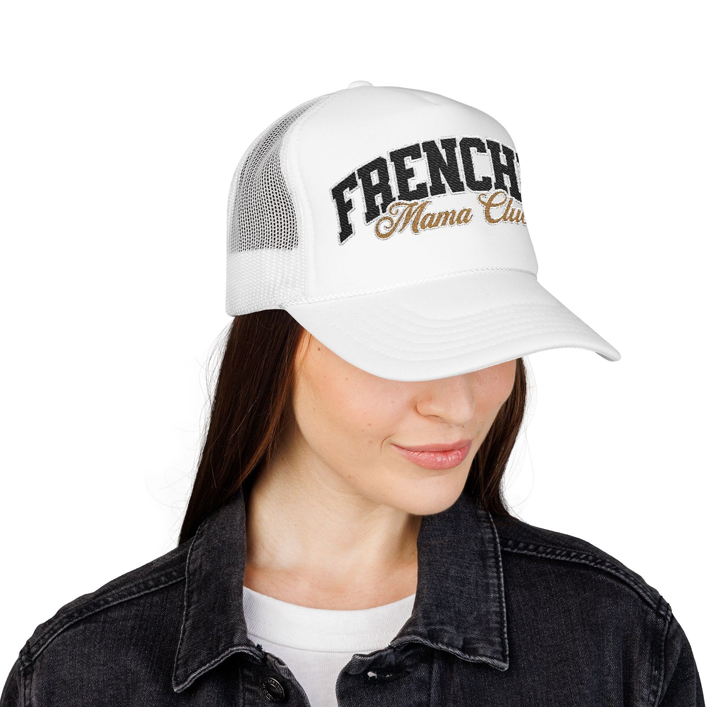 Frenchie Mama Club Embroidered Trucker Hat