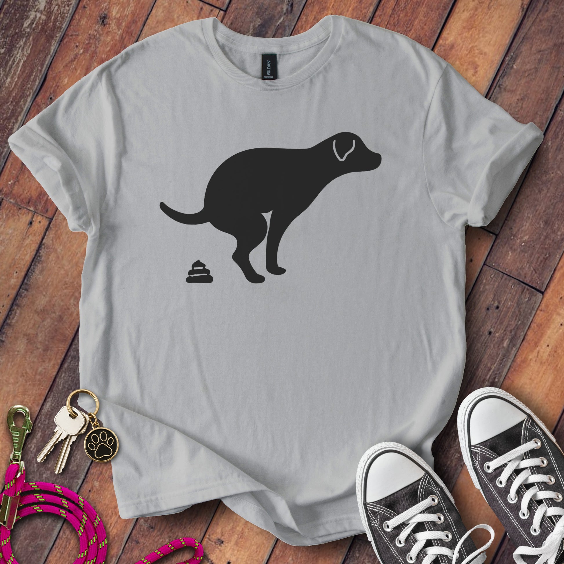 Funny Dog Silhouette Graphic Tee Casual Unisex product