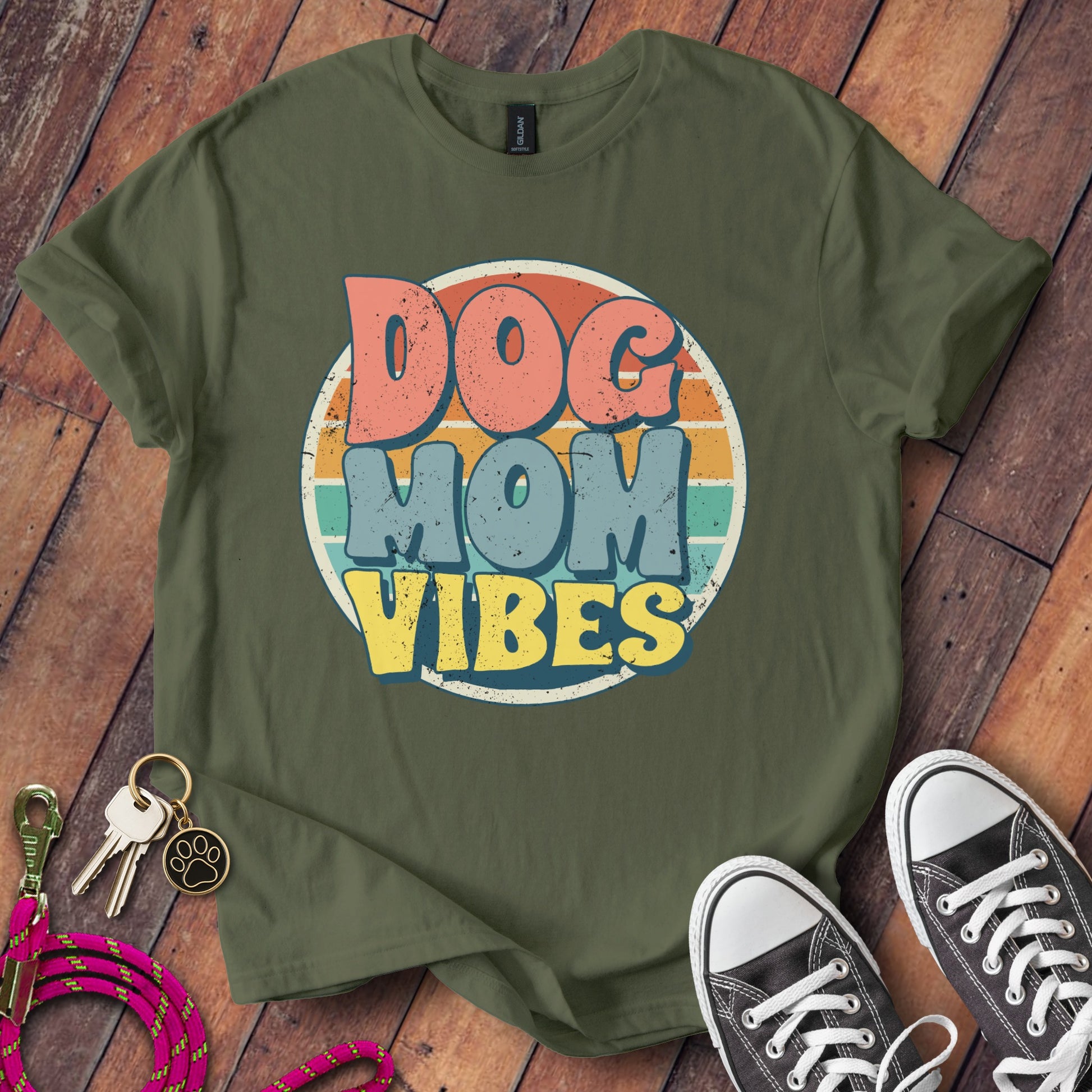 Dog Mom Vibes Graphic Tee product