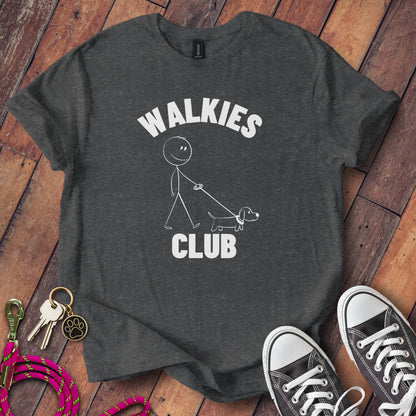 Walkies Club Funny Graphic Dog Lover T-Shirt product type