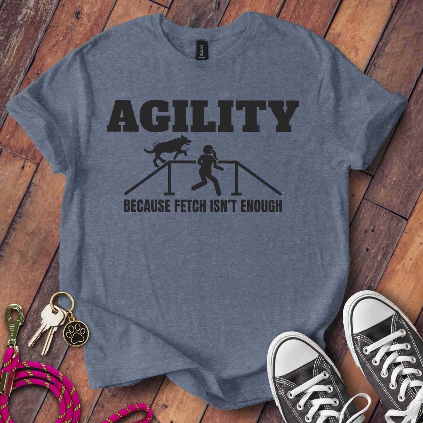 Agility Because Fetch Isn't Enough Printed T-Shirt product