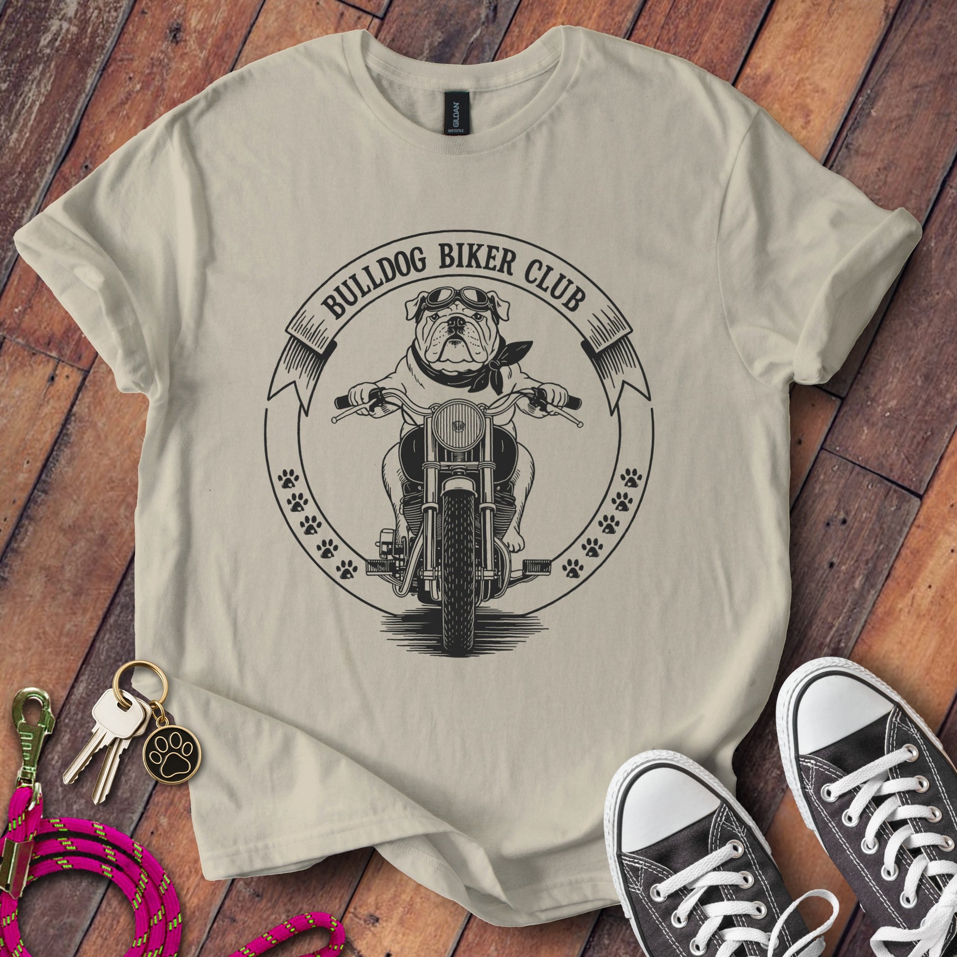 Bulldog Biker Club Graphic T-shirt product type