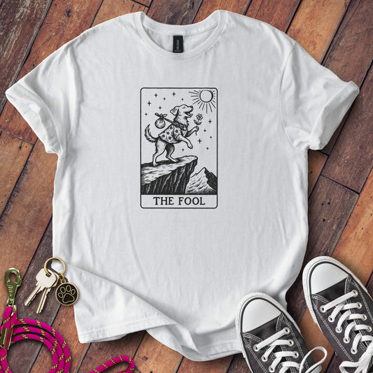 The Fool Dog Design T-Shirt Tarot Card Inspired product
