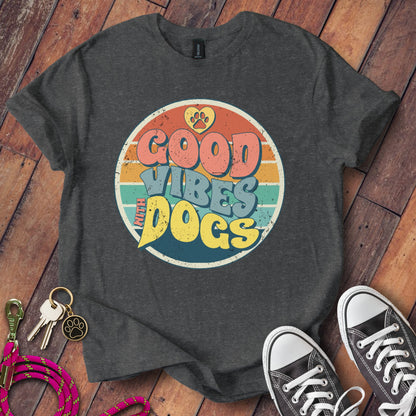 Good Vibes with Dogs Graphic T-Shirt product