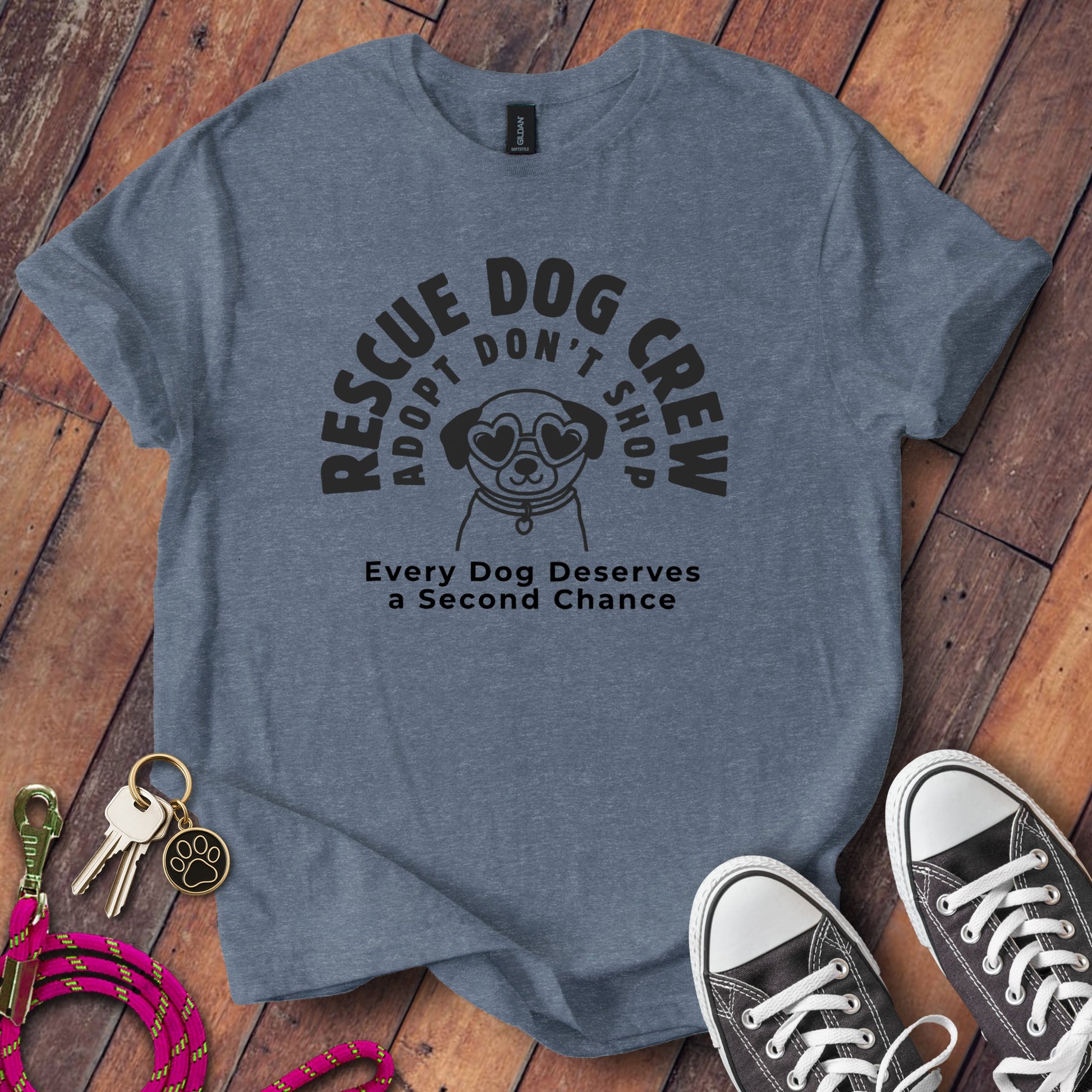 Rescue Dog Crew Adopt Don't Shop Graphic T-Shirt product